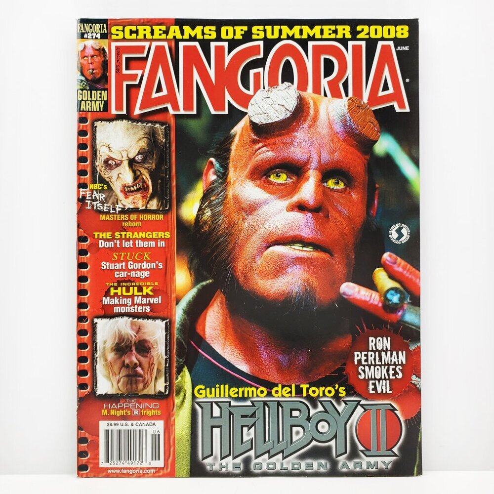 Fangoria Magazine #274 June 2008 Hellboy Golden Army Shyamalan Strangers Horror
